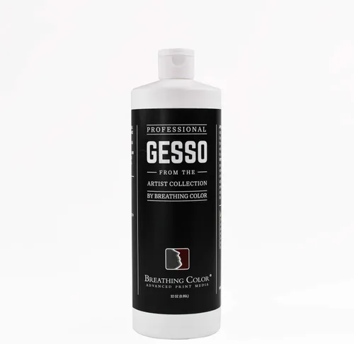 Imprimación de lona de gesso blanco de 32 onzas ¡Dale a tu arte la mejor base prime! Evita que la pintura se absorba. Ya sean acrílicos, óleos,
