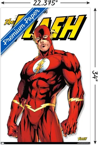 Miniatura 3 de DC Comics The Flash Feature Series - Póster de pared, 34 pulgadas de largo x 22.4 pulgadas de ancho, versión premium sin marco