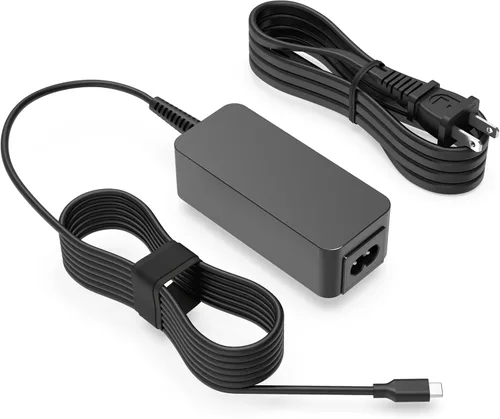 Superer Cargador USB C de 45 W apto para Lenovo Chromebook Laptop Ordenador Adaptador de Fuente de Alimentación Adaptador de Reemplazo