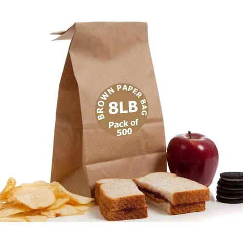 Miniatura 8 de Perfect Stix Bolsas de papel kraft marrón de 6 libras para llevar - Paquete de 500