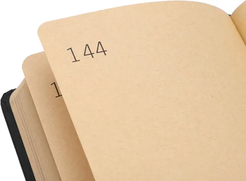 Miniatura 3 de 365 Day A5 Kraft Paper Hardcover Journals Notebook with Lock 1-Year Journal A Page A Day Daily Diary Scrapbook Numbered Blank Page Sketchbook