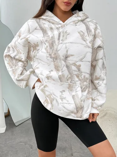 Miniatura 186 de Trendy Queen - Sudaderas extragrandes con capucha para mujer, suéteres de manga larga, sin botones, de vellón, de otoño, ropa de invierno