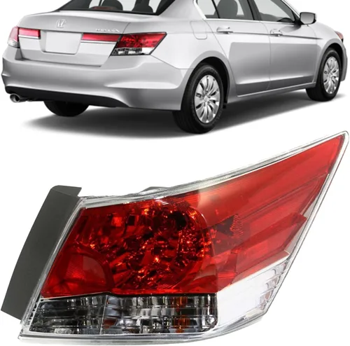 Repuesto de montaje de luz trasera para Honda Accord EX EX-L HFP LX LX-P SE Sedan 2008 2009 2010 2011 2012 – Compatible con el lado del pasajero de