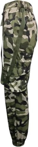 Miniatura 5 de Famnbro Camo Cargo Pants for Women, Army Fatigue Camouflage Slim Fit Jogger Sweatpants