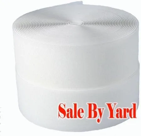 6 pulgadas de ancho se vende por yarda de color blanco para coser – negro de grado premium no adhesivo para coser estilo se vende incluye gancho y