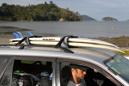 Miniatura 4 de Curve - Estante blando para tabla de surf con bloqueo de tabla de surf para auto (juego de 2)