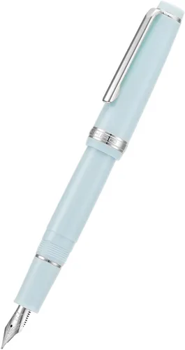 Miniatura 2 de 2 PCS Jinhao 82 Pluma estilográfica de resina Iridium, plumín extrafino e fino con convertidor, juego de plumas de escritura azul claro con clip