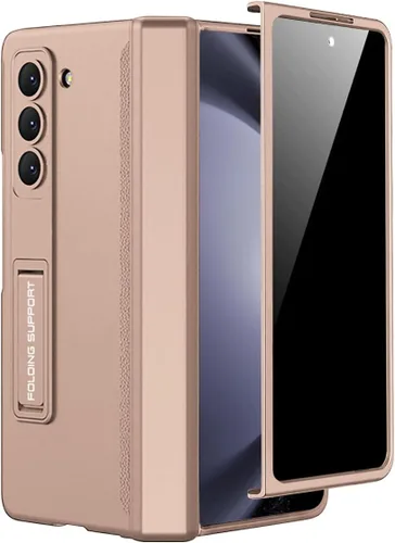 Miniatura 13 de Miimall Funda para Samsung Galaxy Z Fold 5 con protector de pantalla de privacidad, soporte ajustable integrado y protección magnética de bisagra