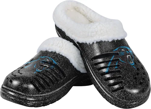 Miniatura 33 de FOCO - Zuecos con logotipo del equipo de la NFL para mujer, forro de sherpa y brillo