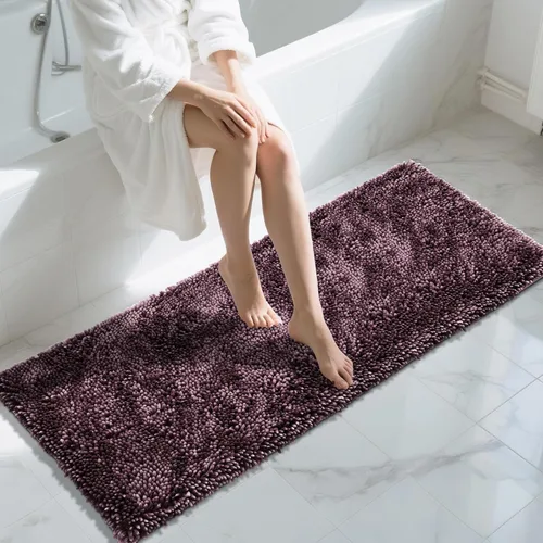 Miniatura 54 de Yimobra - Alfombra grande para baño antideslizante de 36x24 pulgadas, extra gruesa y suave, absorbente de felpilla, alfombras de baño lavables a