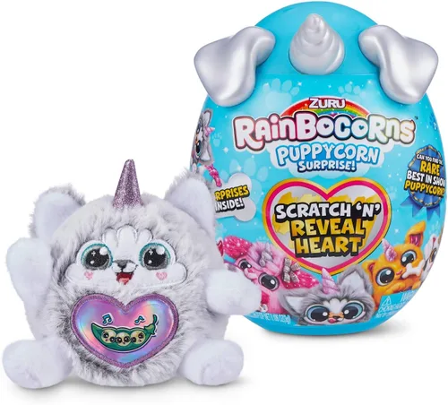Miniatura 10 de Zuru Rainbocorns Puppycorn Surprise Series 1 Penny la pug, perro de peluche, coleccionable, huevo sorpresa, paquete de calcomanías, mezcla Slime