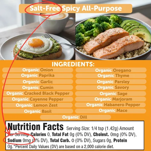 Miniatura 2 de FreshJax - Mezclas gourmet de especias orgánicas Zero-sodium smoky dry rub for chicken, burgers, and vegetables to easily add a bold, fiery flavor