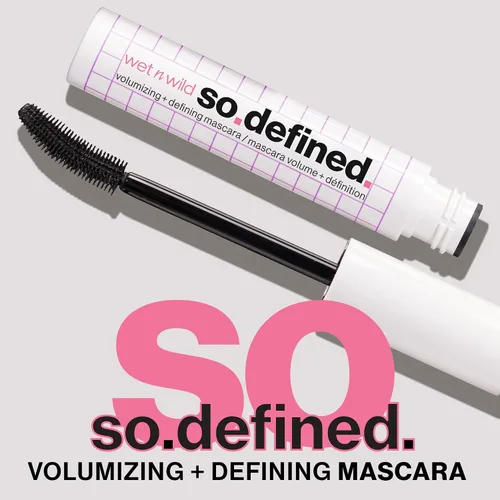 Miniatura 6 de wet n wild Máscara de pestañas So Defined, voluminizadora y alargadora con una fórmula infundida con aceite de ricino construible, aplicación