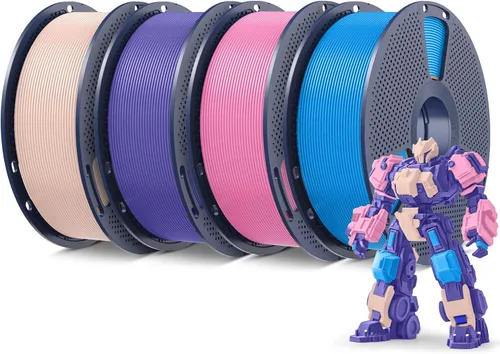 Miniatura 20 de SUNLU - Filamento PLA Plus para impresora 3D, 1.75 mm, bobina de 1 kg (2.2 lb), enrollado de forma ordenada, precisión dimensional ±0.02 mm