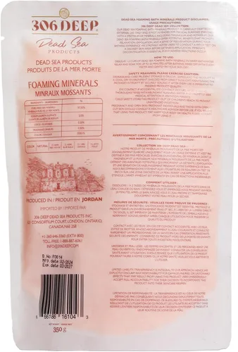 Miniatura 2 de 306 sales de baño de aguas muertas profundas minerales espumantes – Mineral grueso naranja del mar muerto para remojar con aceites esenciales