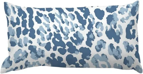 Miniatura 15 de Throw Pillowcase Navy Cheetah Leopard Print Animal Rectangular Cushion Cover Animal Background Decorative Pillow Home Cotton Linen 12x16 Elegant