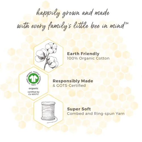 Miniatura 6 de Burt's Bees Baby - Albornoz, bata con capucha infantil, tejido de rizo absorbente, 100% algodón orgánico, 0-9 meses (gris jaspeado)