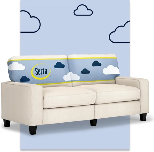 Miniatura 35 de Serta Palisades Sofás Tapizados para Sala, Sofá de Diseño Moderno, Tela, Beige