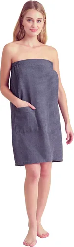 Miniatura 9 de Women's Bath Wrap - Waffle Weaved Spa Wrap for Women - Comfortable & Adjustable - Absorbent & Quick Dry - Lightweight & Soft