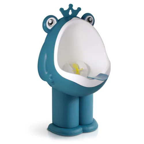 Orinario de entrenamiento para orinario para niños pequeños, entrenador de orina para baño, divertido entrenamiento para bebés (azul DEEP)