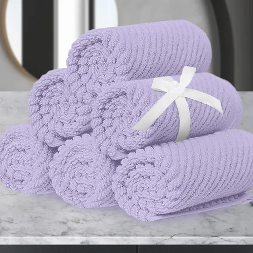 Miniatura 36 de VOOVA & MOVAS Toallas de baño amarillas – 100% algodón Secado rápido Peso Gruesas Suave, juego de 6 toallas de baño, 2 toallas grandes de 30