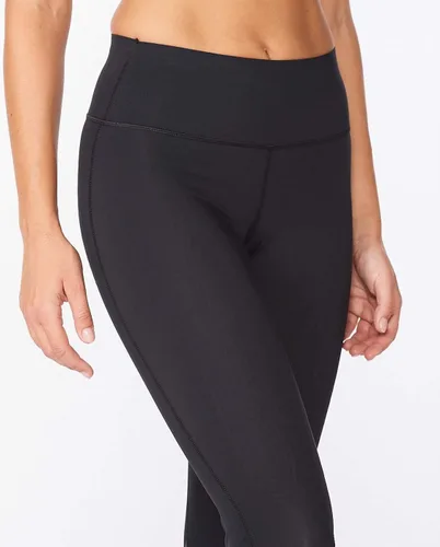 Miniatura 6 de 2XU Medias de compresión Force para mujer de talle medio con cintura plana y ancha para entrenamiento y fitness
