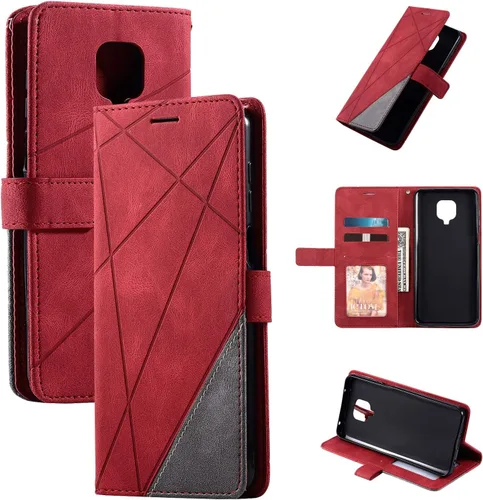 Miniatura 10 de Funda de cuero tipo cartera para Xiaomi Redmi Note 9 pro/Note 9s/Note 9pro Max, funda de poliuretano con tapa y ranuras de crédito, funda plegable