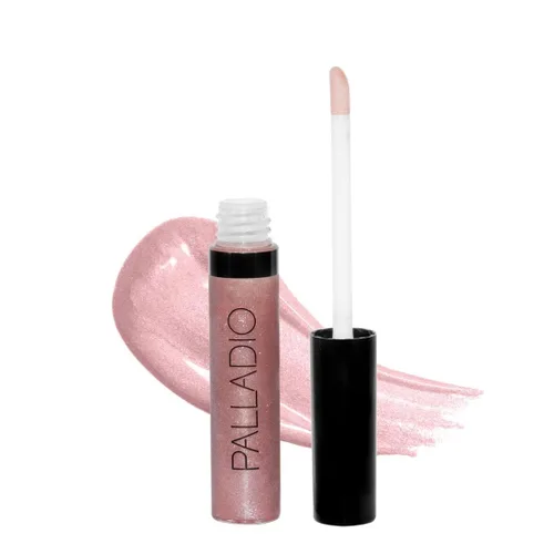 Miniatura 12 de Palladio Brillo de labios, brillo de labios no pegajoso, contiene vitamina E y aloe, ofrece un color intenso e hidratación, minimiza las arrugas