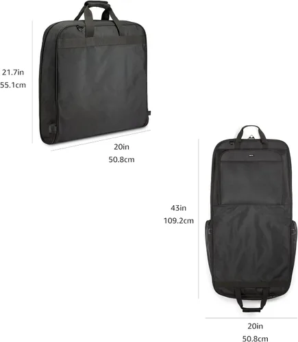 Miniatura 5 de Tienda Basics Bolsa de ropa de tres pliegues, Negro -, Viajes