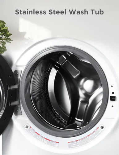 Miniatura 4 de BLACK+DECKER Lavadora de carga frontal de 4.5 pies cúbicos, lavadora de tamaño completo con 12 ciclos, lavadora con certificación ENERGY STAR