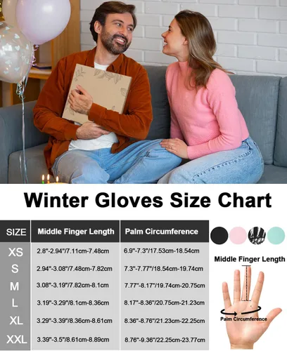 Miniatura 6 de Generic Guantes de invierno de lana para clima frío, impermeables, pantalla táctil, ciclismo, unisex, para adultos, rosa, ambidiestro, sin botones