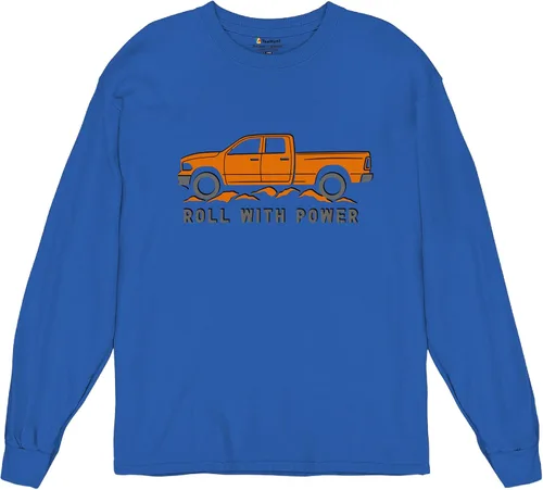 Miniatura 164 de Tee Hunt Camisetas gráficas y camisetas sin mangas para hombre Roll with Power Pickup Truck