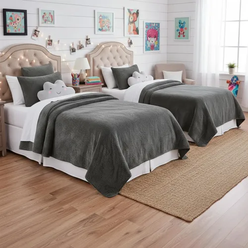 Miniatura 9 de Tache Velvet Dreams - Juego de colcha de terciopelo de terciopelo súper suave, cálido, acogedor, elegante, ondulado, puntada acolchada, color oro