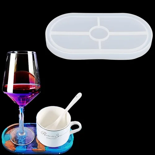 Miniatura 9 de Molde de resina para platos, molde de plato de baratija, molde ovalado de silicona, molde de bandeja de silicona, bandeja de joyería para baratijas