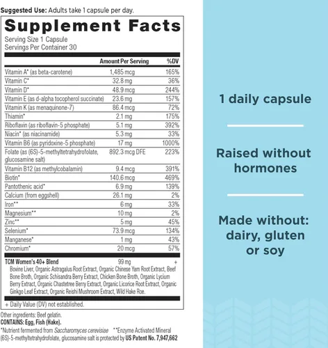 Miniatura 2 de Ancient Nutrition Multivitamínico para mujer 40+ una vez al día, 30 unidades + proteína de colágeno en polvo, sin sabor, 40 porciones