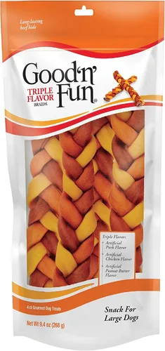 Miniatura 2 de Good'n'Fun Good 'n' Fun - Trenzas de triple sabor, 9.4 onzas (paquete de 1)