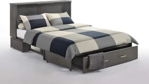 Miniatura 6 de Night & Day Furniture Sagebrush Murphy - Cama de armario con colchón, Queen, lavado a la piedra, número de modelo: MUR-SAGB-QEN-STW y MND-GMF-TRI-QEN