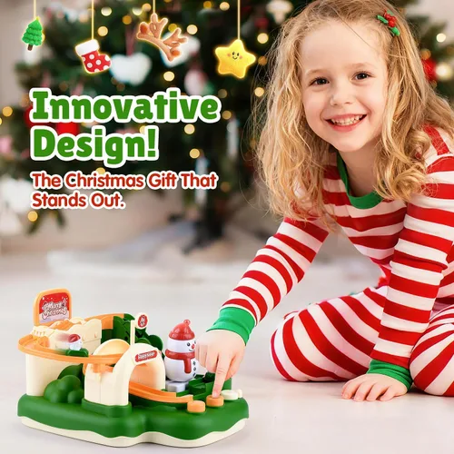 Miniatura 6 de Regalo de Navidad para Niño y Niña de 3 Años - Pista de Carreras de Autos Magnética para Niños Pequeños, Juguetes Educativos Stem para Nietos