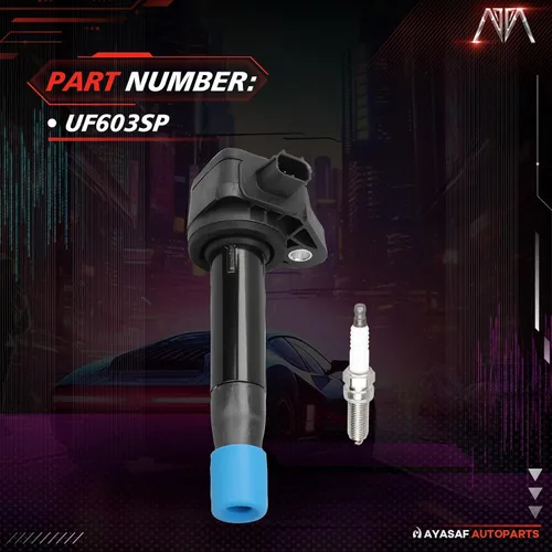 Miniatura 3 de Juego de 6 bobinas de encendido y bujías UF603 para Acura 2009-2012 RL, 2009-2014 TL, 2010-2014 TSX, para Honda Accord 2008-2012, Accord Crosstour