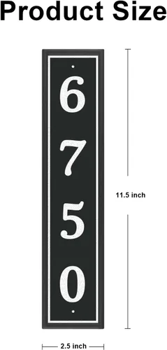 Miniatura 6 de Placa de dirección reflectante personalizada, letrero de dirección de aluminio personalizado para buzón, casa, calle, exterior, letrero vertical