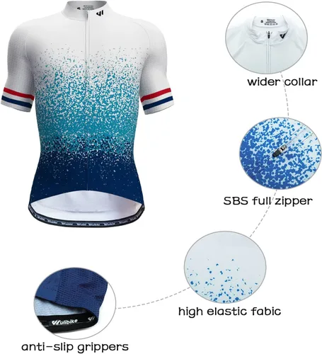 Miniatura 4 de Lo.gas Cycling Jersey Men ShortLong Sleeve Bike Biking Shirts Full Zip with Pockets Road Bicycle Clothes