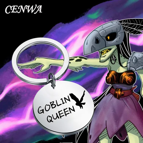 Miniatura 6 de CENWA - Llavero de laberinto inspirado en la joyería goblin Queen