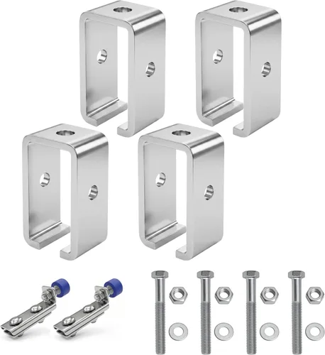 Miniatura 7 de Soporte de suspensión de carril de canal para P1834-EG, soporte de soporte intermedio de 1-5/8 pulgadas x 3-3/4 pulgadas, se adapta a todas