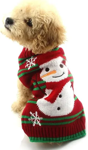Miniatura 16 de NACOCO Dog Snow Sweater - Snowman Holiday Xmas Christmas Pet Clothes for Small Dog and Cat (Snowman, S)