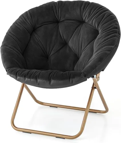 Magshion Silla de Platillo para Adultos, Cómoda Silla de Estar para la Sala de Estar, Dormitorio, Esquina, Apartamento, Asiento de Acento de Pelo