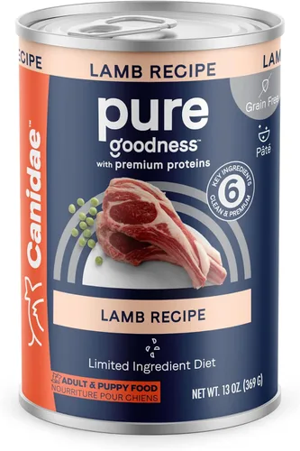 Miniatura 12 de Canidae Pure Limited Ingredient - Alimento húmedo prémium para perros, receta de cordero, pavo y pollo, 13 onzas (caja de 12), sin granos