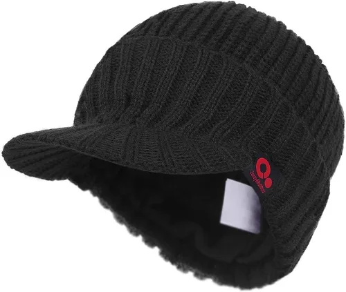 Miniatura 47 de Janey&Rubbins Gorro de punto diario con orejeras con forro polar y calavera