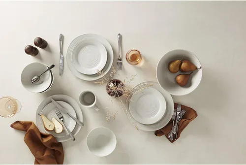Miniatura 2 de Oneida 895944 Ridge White - Juego de 4 tazas de café, servicio para 4,12 onzas líquidas, color blanco