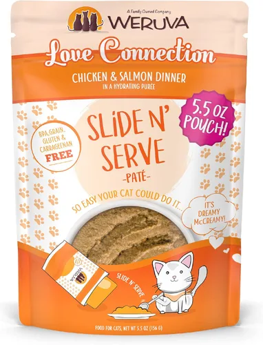 Miniatura 11 de Weruva Slide N' Serve Paté, alimento húmedo para gatos, Let's Make a Meal, cena de cordero y caballa, bolsa de 2.8 oz (80 g) (paquete de 12)