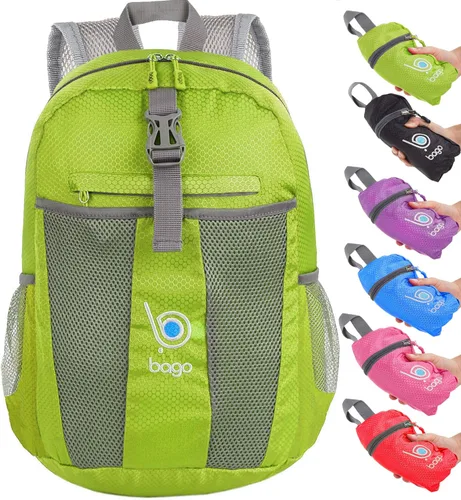 Miniatura 12 de bago Mochila ligera para senderismo para mujeres y hombres - Paquete de viaje de 25 litros - Mochila plegable de senderismo ultraligera para acampar